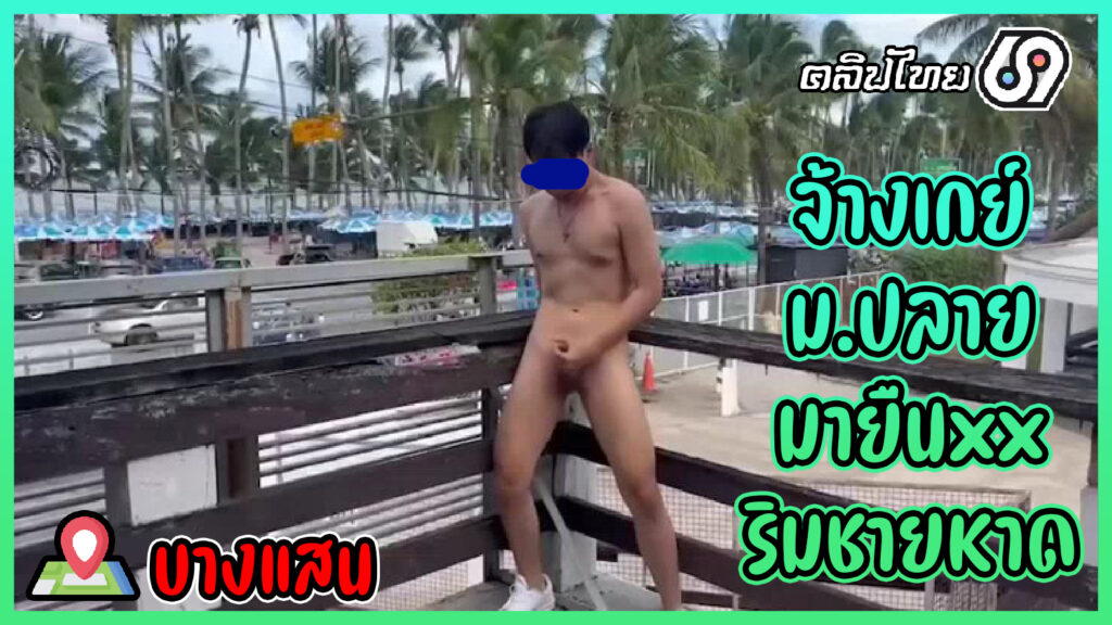 ไฮโซเพชรจ้างเกย์เด็กมัธยมมาชักว่าวริมหาดบางแสน คลิปหลุดGay Thai เกย์ม.ปลายยืนชักว่าวจนแตกริมหาดบางแสน