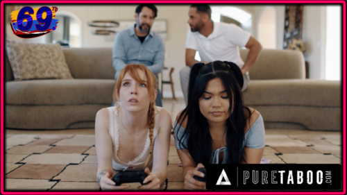 PURE TABOO พ่อชวนเพื่อนมานั่งดูลูกสาวทั้งสองเล่นเกมส์ หันตูดให้พ่อขนาดนี้เลยอดใจไม่ไหวชวนกันเย็ดxลูกสาวตัวน้อยวัยเรียนที่ห้องนั่งเล่น